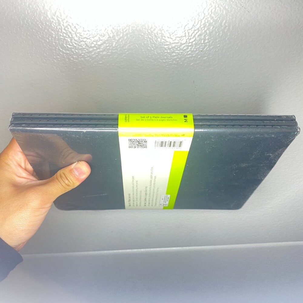 Cahiers Moleskine Set of 3 Plain Journals 120 Pages 7.5" x 9.75" Black Notebook - Picture 3 of 8